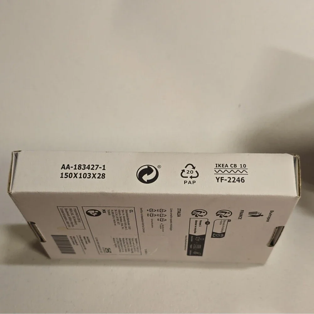 NEW IKEA JÄRNSPARV Black Matte Metal Screw-On Furniture Handles 141mm 2-Pack